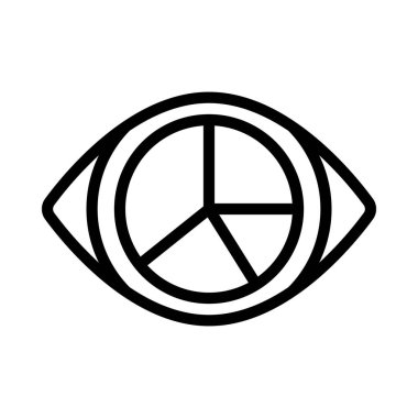 Pasta Çizelgesi Göz simgesi basit illüstrasyon