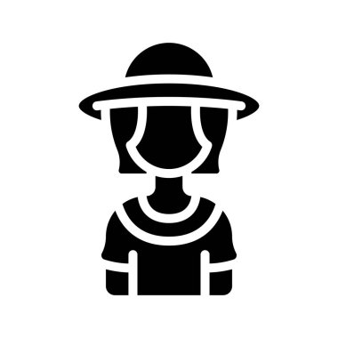 Elli Kadın web simgesi düz tasarım, vektör illüstrasyon web simgesi düz tasarım, vektör illüstrasyonu