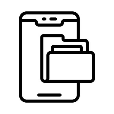 Cep Telefonu Dizini simgesi, vektör illüstrasyonu 