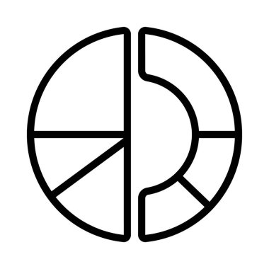 Pie Donut Çizelgesinin vektör çizimi