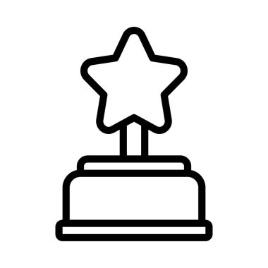 Yıldız Ödülü Web simgesi vektör illüstrasyonu