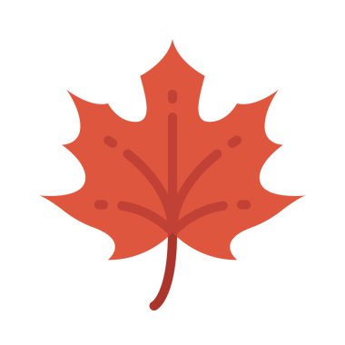 Yaprak simgesi, vektör illüstrasyonu basit tasarım