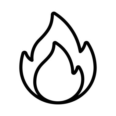 Ateş Ağı simgesi düz tasarım, vektör illüstrasyonu 