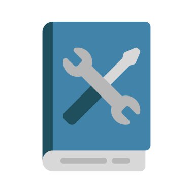 Araç Defteri simgesi, vektör illüstrasyonunu onar