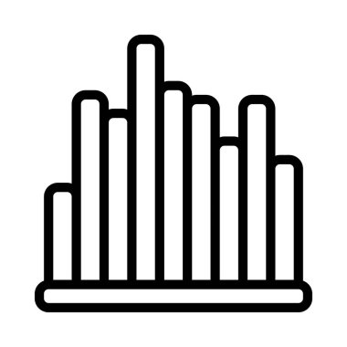  çubuk çizelgesi vektör illüstrasyonu 