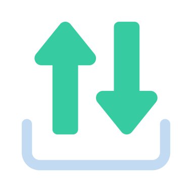 Girdi ağ simgesi vektör illüstrasyonu