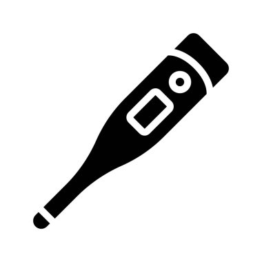 termometre düz vektör ağ simgesi