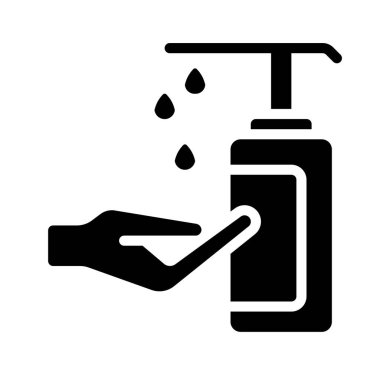 Sanitizer simgesi vektör illüstrasyon tasarımı kullan