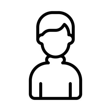 Turtle Neck Man web simgesi düz tasarım, vektör illüstrasyonu