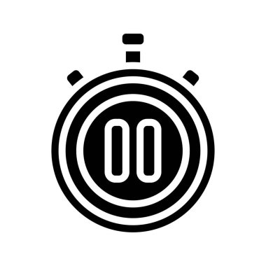 Zamanlayıcı Ağ ikonu vektör illüstrasyonunu durdur