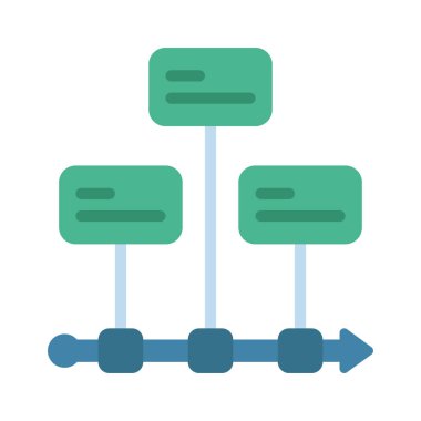 Zaman çizgisi web simgesi vektör çizelgesi çizimi                    