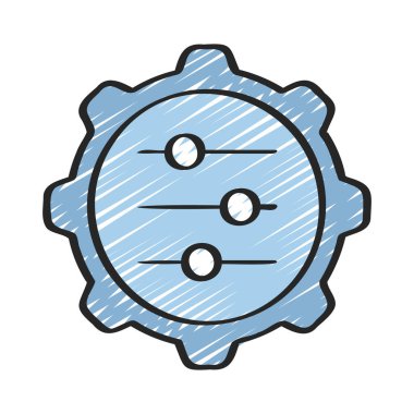 Denetim Ayarları Web simgesi çizimi