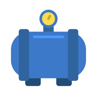 Tank simge vektörünü beyaz arkaplanda izole et 