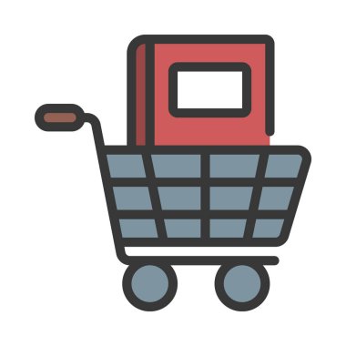 Kitap simgesi al, vektör illüstrasyonu