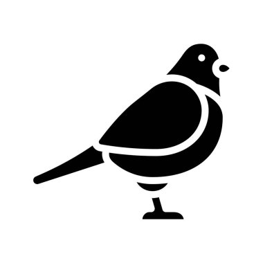bird icon, vector illustration simple design