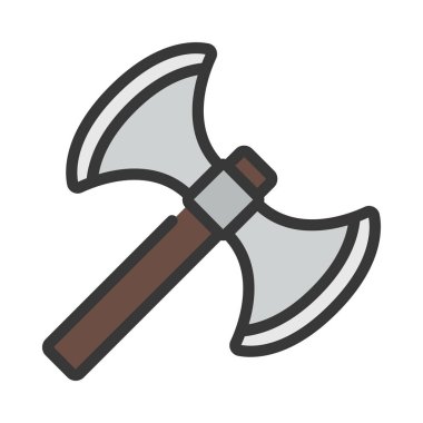 Axe araç simgesi, vektör illüstrasyonu