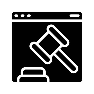 Web sitesi simgesi, vektör illüstrasyonu basit tasarım