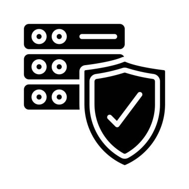 sunucu web simgesi vektör illüstrasyonu