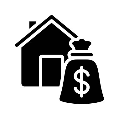 House Investment simgesi, vektör illüstrasyonu  