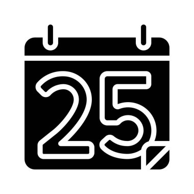 Takvim web simgesi, vektör çizim  