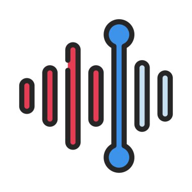 Ses Notu Uygulaması simgesi, vektör illüstrasyonu basit tasarım