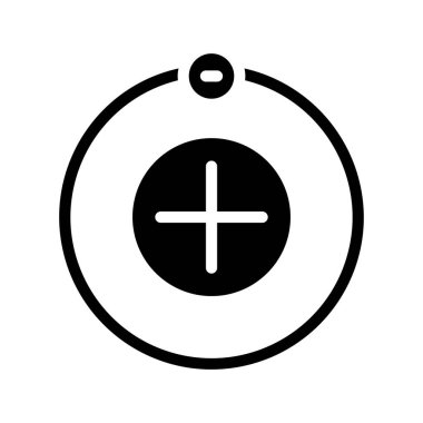 Artı eksi vektör illüstrasyon tasarımı