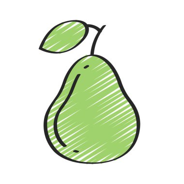 taze armut meyve izole simgesi