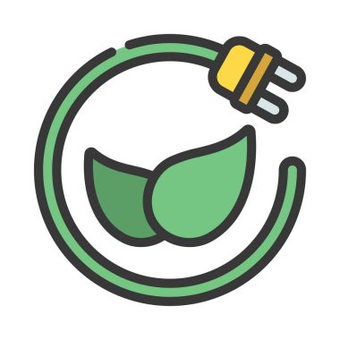 Çevre dostu ağ simgesi vektör illüstrasyonu