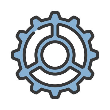 Cogwheel ağ simgesinin vektör illüstrasyonu