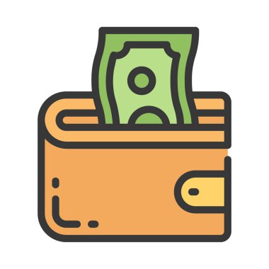 cüzdan simgesi vektör illüstrasyon tasarımı 