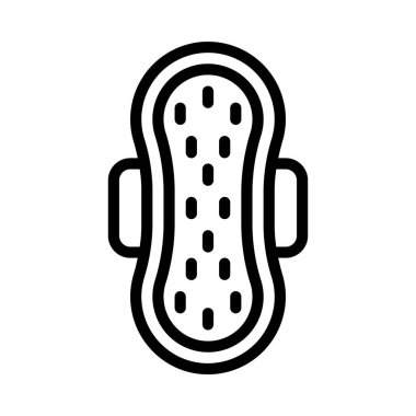 Sanetary Havlu düz simgesi, vektör illüstrasyonu 