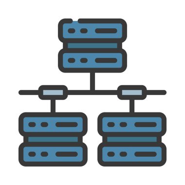 ağ simgesi, vektör illüstrasyonu basit tasarım