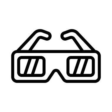 göz gözlük simge vektör çizim