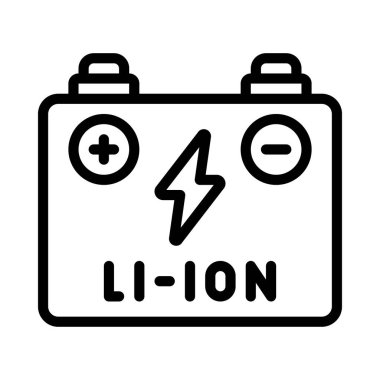 Battery icon, vector illustration simple design