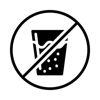 Vektörde içme suyu simgesi yok. logotype