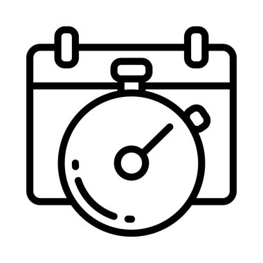 Vadesi dolmuş web simgesi vektör illüstrasyonu