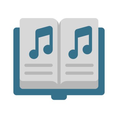 Sözlü Kitap simgesi, vektör illüstrasyonu