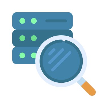 Arama Sunucusu simgesi, vektör illüstrasyonu  