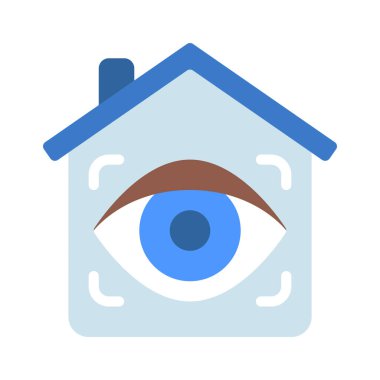 Retina Tarama Web simgesi vektör çizimi