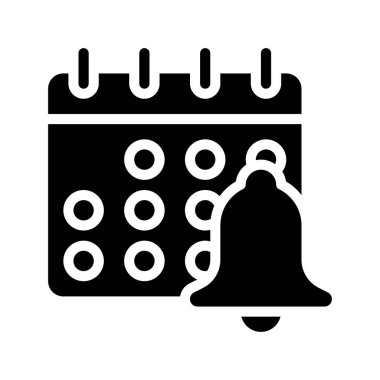 Takvim Uyarı simgesi, vektör illüstrasyonu 