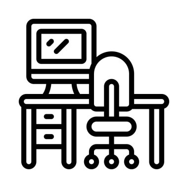 masa simgesi vektör illüstrasyon tasarımı