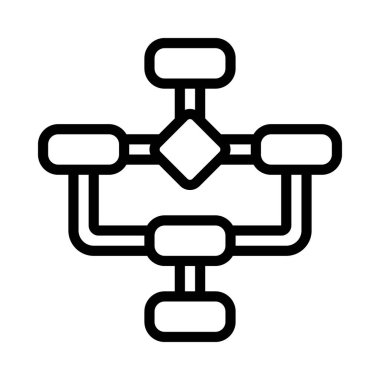 algoritma web simgesi vektör illüstrasyonu