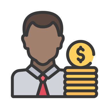 Hissedar simgesi vektör illüstrasyon tasarımı