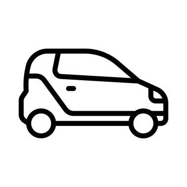 araba simgesi, vektör illüstrasyonu basit tasarım 