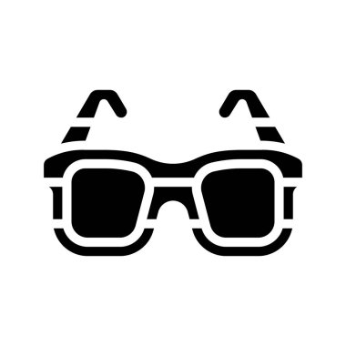 göz gözlük simge vektör çizim