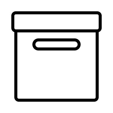 Arşiv Kutusu simgesi vektör illüstrasyon tasarımı