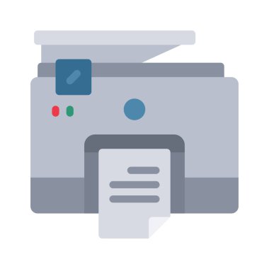 Yazıcı Tarayıcı simgesi vektör çizimi 