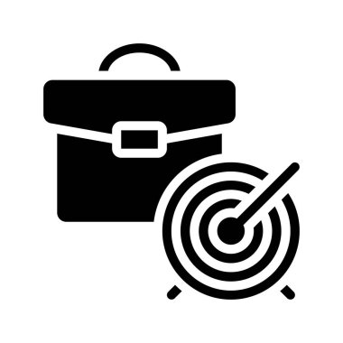 İş Hedefleri web simgesi vektör illüstrasyonu