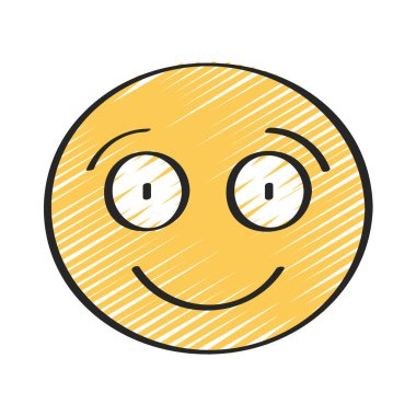 Büyük Gülümseyen Web ikonu vektör çizimi