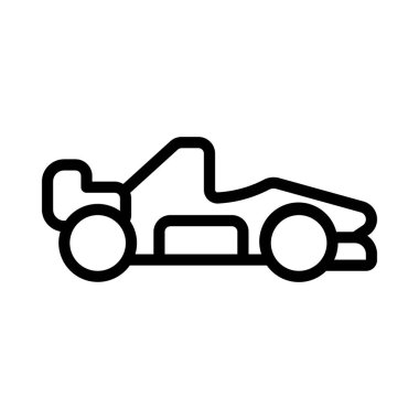 araba simgesi, vektör illüstrasyonu basit tasarım 